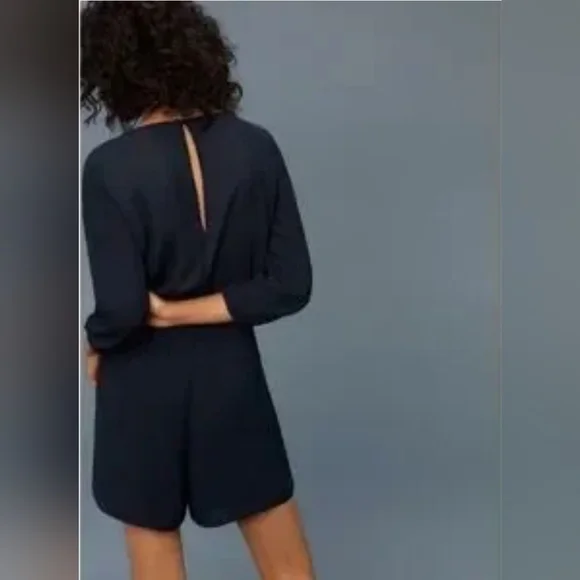 Babaton keegan romper navy blue xs - Picture 3 of 10